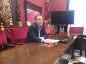 Miguel Ángel Fernández Madrid, hoy en la rueda de prensa. GiM 2014