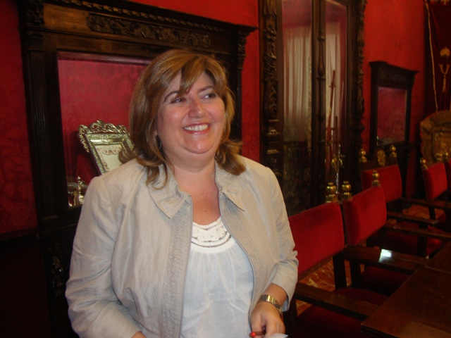 Ana Muñoz concejala del PSOE en el Ayuntamiento de Granada. 2014