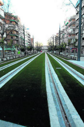 Obras del Metro en la Avenida Andaluces. GH 2014