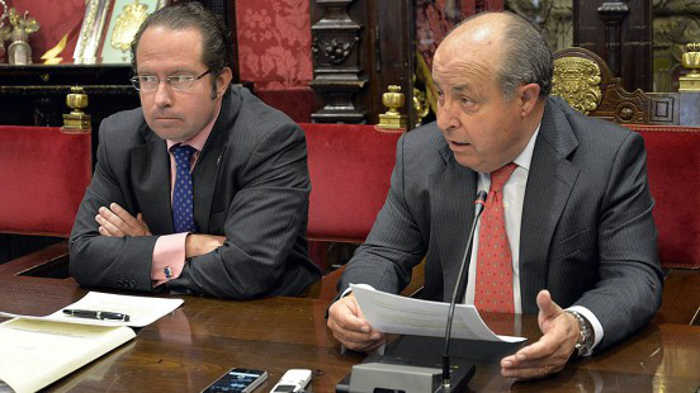 José Torres Hurtado y Francisco Ledesma, durante la presentación del plan. Foto: Javier Algarra