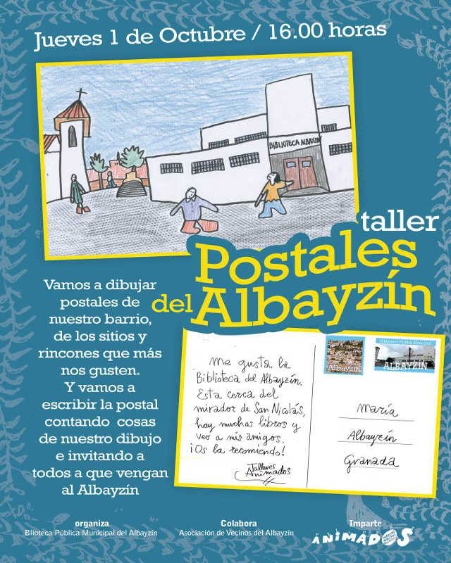 taller postales 2015 biblioteca
