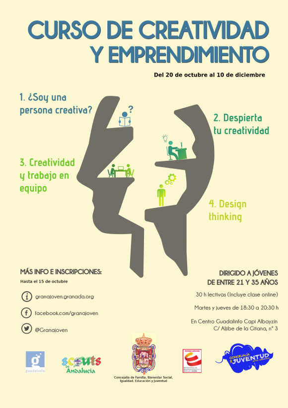 cartel taller creatividad y emprendimiento 2015