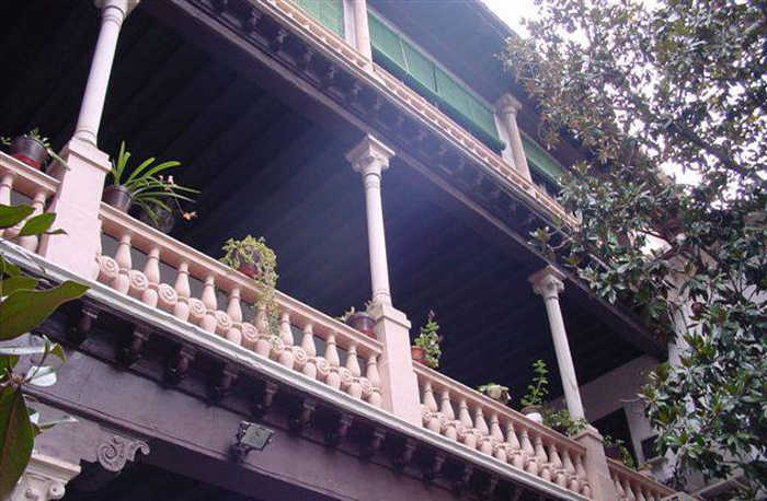 Patio de la casa Ágreda ubicada en el barrio del Albaicín, en Granada / Plataforma pro casa Ágreda