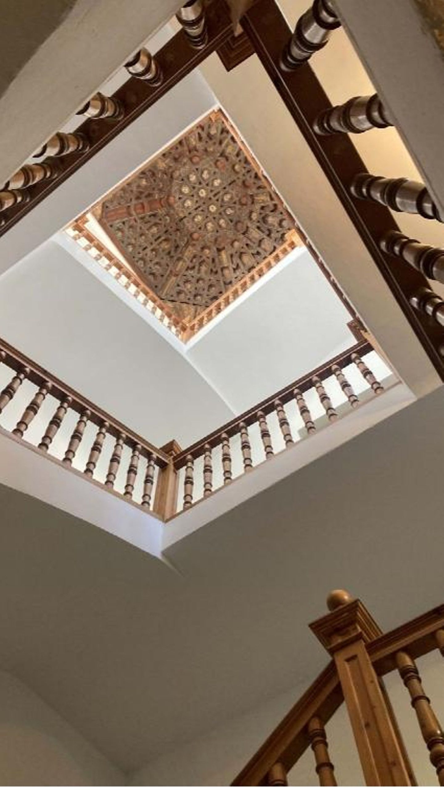 Hueco de escalera donde se proyecta el ascensor, según el proyecto de obra de Fresneda y Zamora.